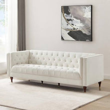 Load image into Gallery viewer, Boucle Three seater chesterfield
