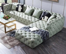 Load image into Gallery viewer, Perry Full Buttoned L shape chesterfield
