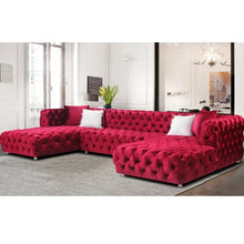 Load image into Gallery viewer, Cannes full buttoned U shaped couch
