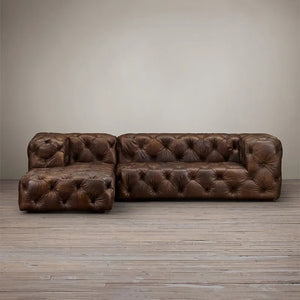 Pure Leather Full Buttoned chesterfield