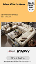 Load image into Gallery viewer, Big U shape chesterfield 🔥Black Friday🔥
