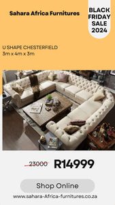 Big U shape chesterfield 🔥Black Friday🔥