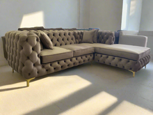 Load image into Gallery viewer, Full Buttoned l shaped chesterfield 2.5m x 1.8m
