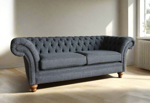 Boucle Two seater chesterfield couch