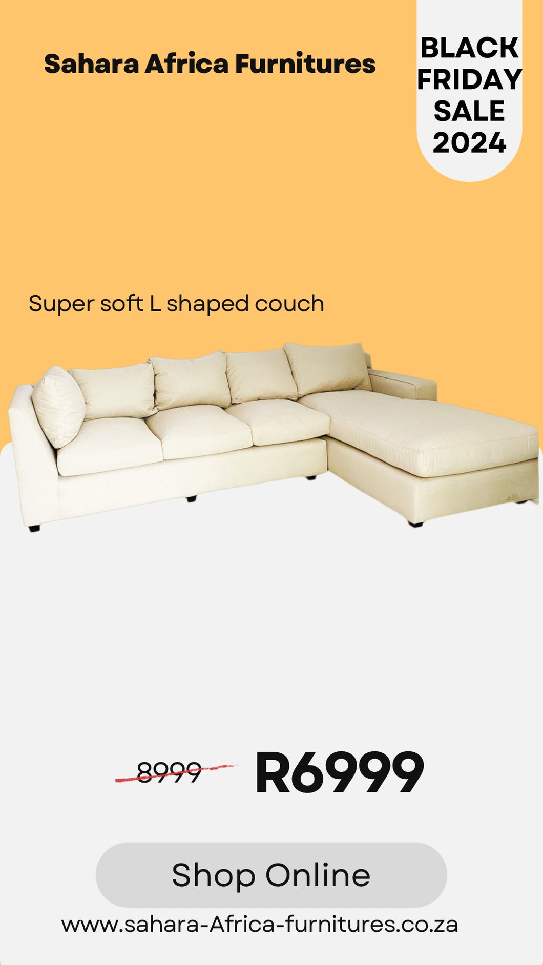 Super Soft L shaped Couch 🔥Black Friday🔥