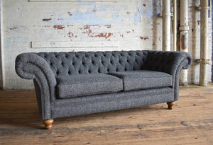 Boucle Two seater chesterfield couch