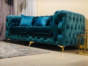 Two Seater full buttoned Chesterfield