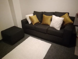 Three seater + Free ottoman